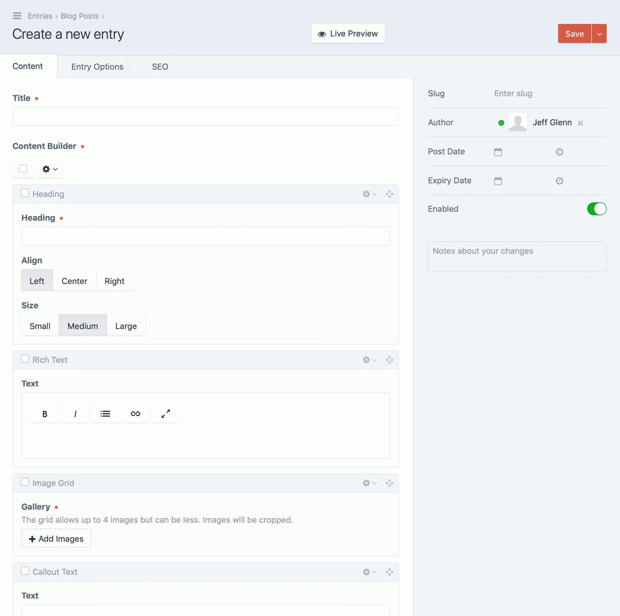 Craft Control Panel