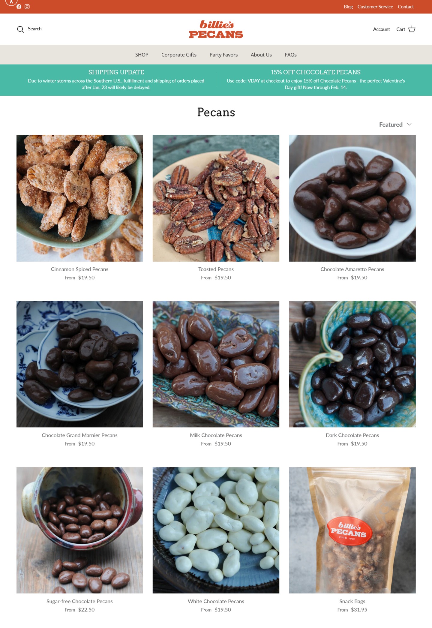 Billies Pecans website 3
