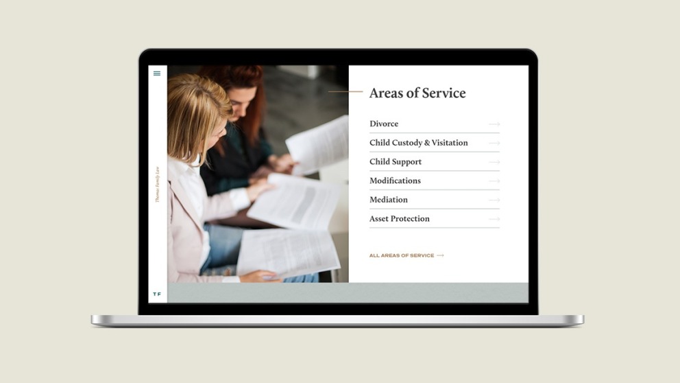 Paradigm website Thomas Family Law