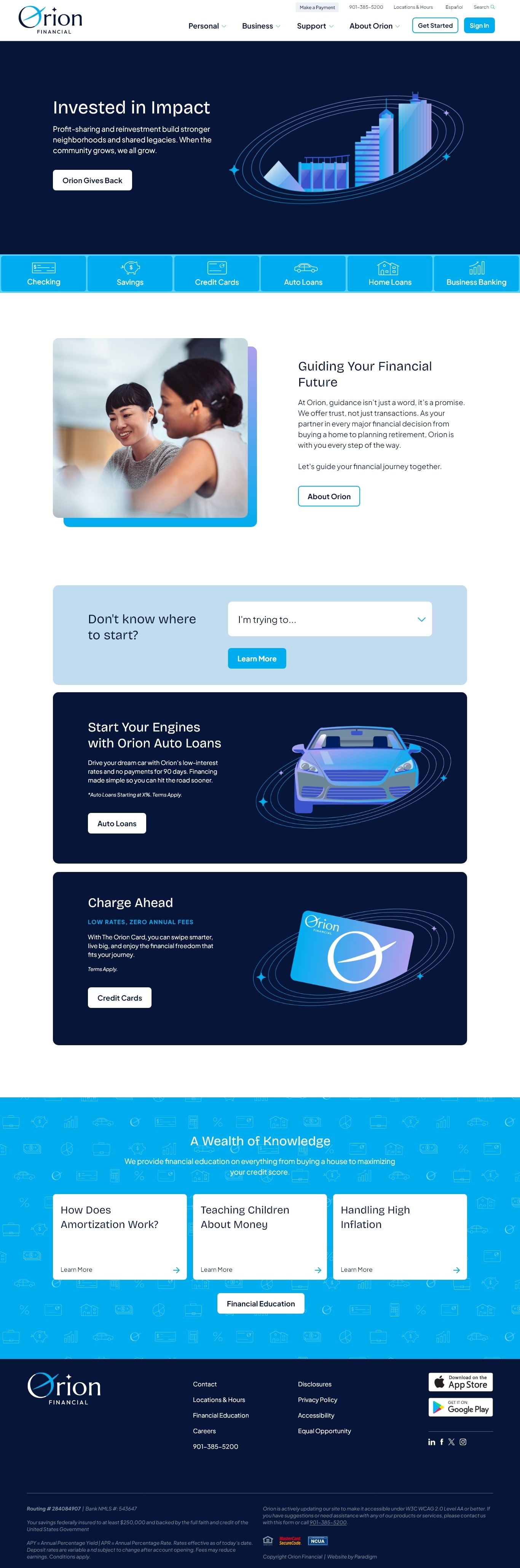 Orion Homepage 3